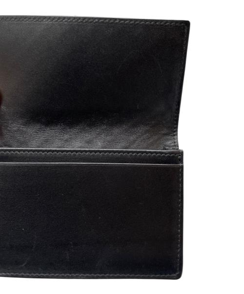 BOTTEGA VENETA（ボッテガベネタ）BOTTEGA VENETA (ボッテガベネタ) イントレチャート 名刺入れ ブラックの古着・服飾アイテム