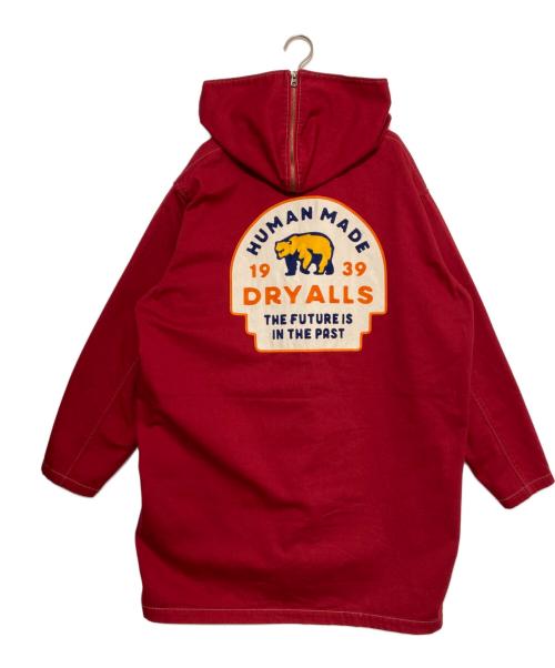 HUMAN MADE（ヒューマンメイド）HUMAN MADE (ヒューマンメイド) HOODED COAT レッド サイズ:Lの古着・服飾アイテム