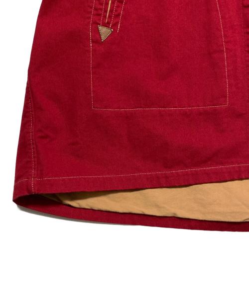 HUMAN MADE（ヒューマンメイド）HUMAN MADE (ヒューマンメイド) HOODED COAT レッド サイズ:Lの古着・服飾アイテム