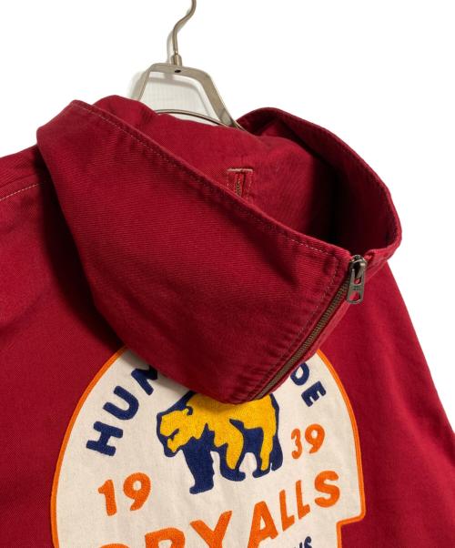 HUMAN MADE（ヒューマンメイド）HUMAN MADE (ヒューマンメイド) HOODED COAT レッド サイズ:Lの古着・服飾アイテム