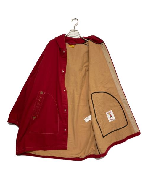 HUMAN MADE（ヒューマンメイド）HUMAN MADE (ヒューマンメイド) HOODED COAT レッド サイズ:Lの古着・服飾アイテム