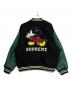 SUPREME (シュプリーム) NUMBER (N)INE (ナンバーナイン) Mickey Mouse Varsity Jacket ブラック×グリーン サイズ:XXL：190000円