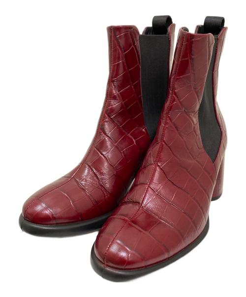 ECCO（エコー）ECCO (エコー) スカルプテッド エルエックス 55 チェルシー ボルドー サイズ:37の古着・服飾アイテム