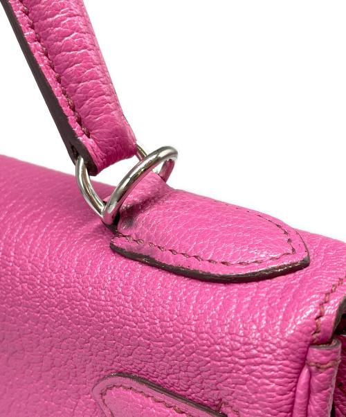 HERMES（エルメス）HERMES (エルメス) ケリー28 内縫い/シルバー金具/ピンク系/□J刻印:2006年 ピンク系 サイズ:28の古着・服飾アイテム