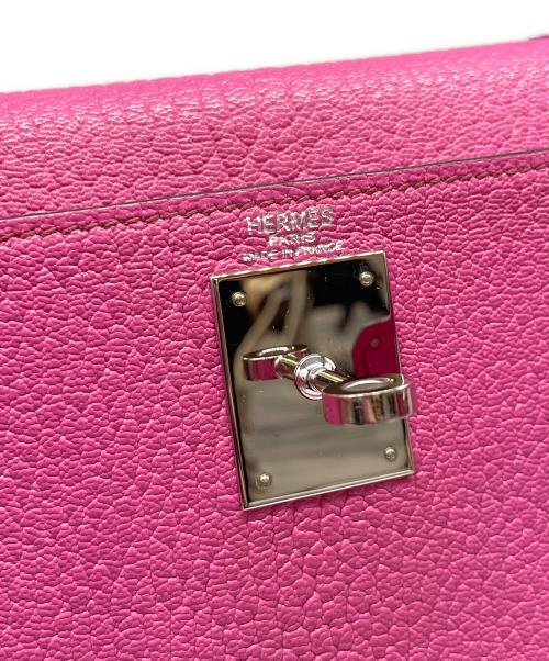HERMES（エルメス）HERMES (エルメス) ケリー28 内縫い/シルバー金具/ピンク系/□J刻印:2006年 ピンク系 サイズ:28の古着・服飾アイテム