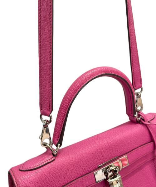 HERMES（エルメス）HERMES (エルメス) ケリー28 内縫い/シルバー金具/ピンク系/□J刻印:2006年 ピンク系 サイズ:28の古着・服飾アイテム