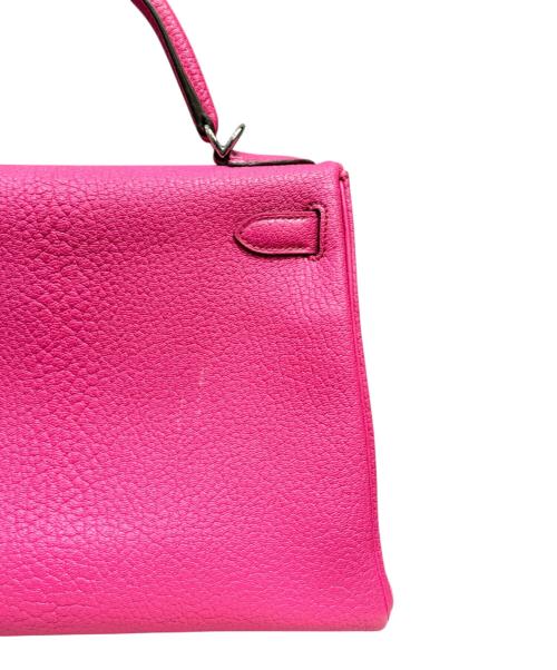 HERMES（エルメス）HERMES (エルメス) ケリー28 内縫い/シルバー金具/シェブルミゾル/ピンク系/□J刻印/2006年 ピンク系 サイズ:28の古着・服飾アイテム