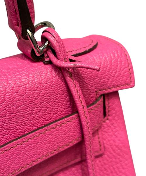 HERMES（エルメス）HERMES (エルメス) ケリー28 内縫い/シルバー金具/シェブルミゾル/ピンク系/□J刻印/2006年 ピンク系 サイズ:28の古着・服飾アイテム