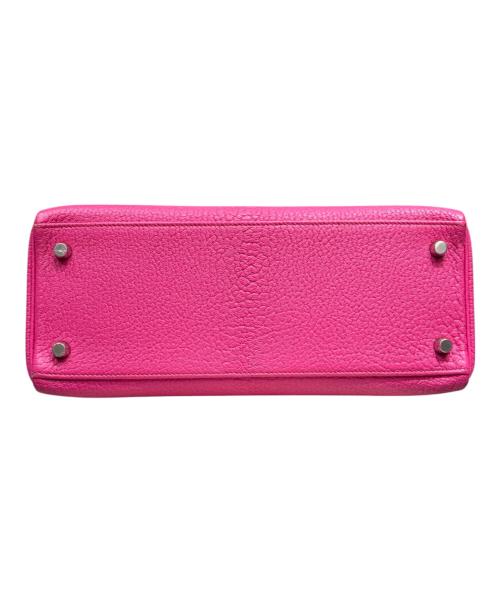 HERMES（エルメス）HERMES (エルメス) ケリー28 内縫い/シルバー金具/シェブルミゾル/ピンク系/□J刻印/2006年 ピンク系 サイズ:28の古着・服飾アイテム
