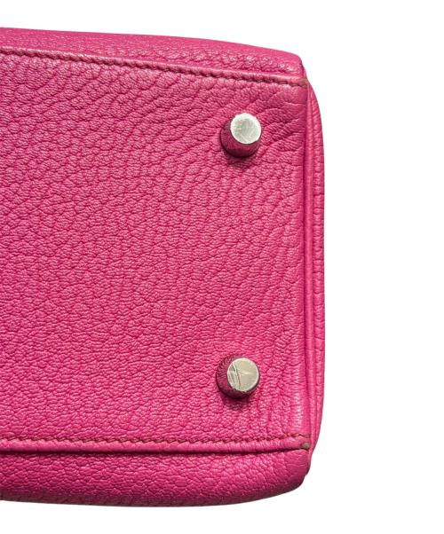 HERMES（エルメス）HERMES (エルメス) ケリー28 内縫い/シルバー金具/シェブルミゾル/ピンク系/□J刻印/2006年 ピンク系 サイズ:28の古着・服飾アイテム