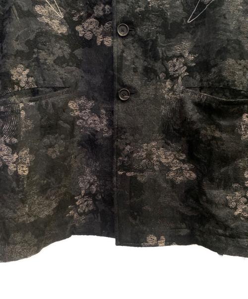 s'yte（サイト）s'yte (サイト) GDC (ジーディーシー) FLORAL JACQUARD OCTAGON STAR EMBROIDERY LONG JACKET グレー サイズ:3の古着・服飾アイテム