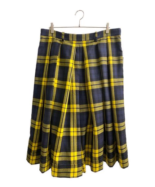 Vivienne Westwood（ヴィヴィアンウエストウッド）Vivienne Westwood (ヴィヴィアンウエストウッド) チェックパンツ イエロー×ネイビー サイズ:Lの古着・服飾アイテム