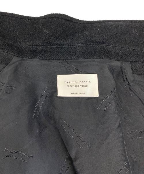 beautiful people（ビューティフルピープル）beautiful people (ビューティフルピープル) double-end lightpile double cloth JKcoat ブラック サイズ:42の古着・服飾アイテム