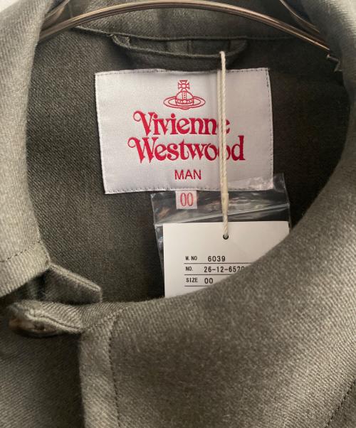 Vivienne Westwood man（ヴィヴィアン ウェストウッド マン）Vivienne Westwood man (ヴィヴィアン ウェストウッド マン) ポンチョコート グレー サイズ:00の古着・服飾アイテム