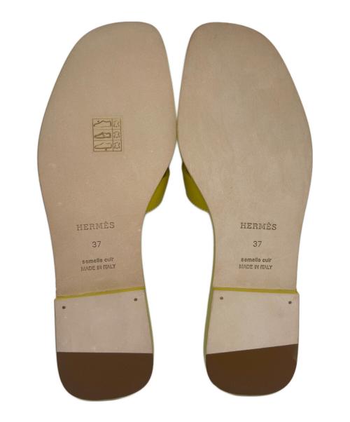 HERMES（エルメス）HERMES (エルメス) オランサンダル イエロー サイズ:37の古着・服飾アイテム