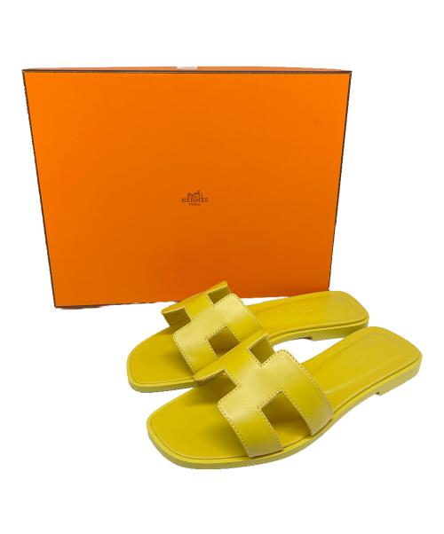 HERMES（エルメス）HERMES (エルメス) オランサンダル イエロー サイズ:37の古着・服飾アイテム
