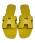 HERMES (エルメス) オランサンダル イエロー サイズ:37：80000円