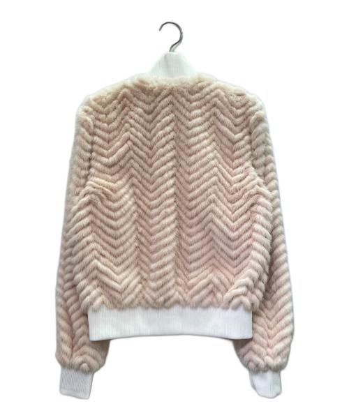 FENDI（フェンディ）FENDI (フェンディ) リバーシブルボンバージャケット サーモンピンク サイズ:36の古着・服飾アイテム