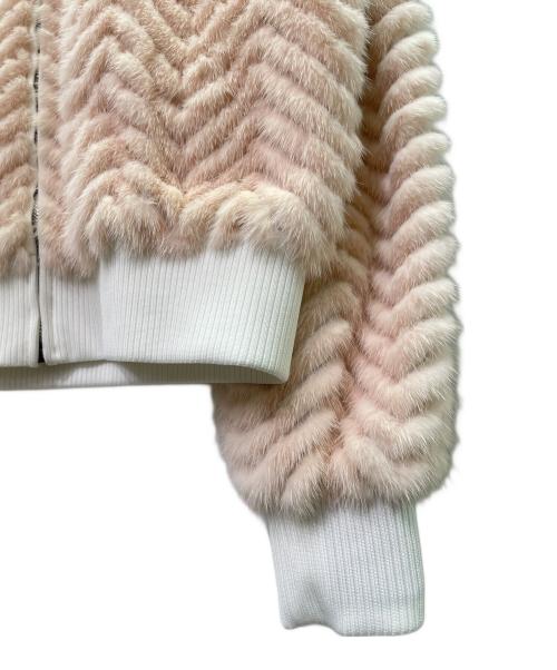 FENDI（フェンディ）FENDI (フェンディ) リバーシブルボンバージャケット サーモンピンク サイズ:36の古着・服飾アイテム