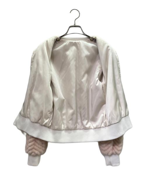 FENDI（フェンディ）FENDI (フェンディ) リバーシブルボンバージャケット サーモンピンク サイズ:36の古着・服飾アイテム