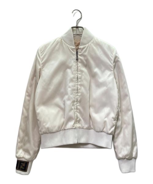 FENDI（フェンディ）FENDI (フェンディ) リバーシブルボンバージャケット サーモンピンク サイズ:36の古着・服飾アイテム