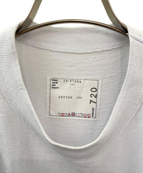 sacai（サカイ）sacai (サカイ) KNOW FUTURE T-Shirt ホワイト サイズ:1の古着・服飾アイテム