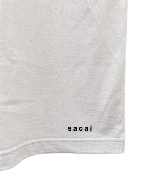 sacai（サカイ）sacai (サカイ) KNOW FUTURE T-Shirt ホワイト サイズ:1の古着・服飾アイテム