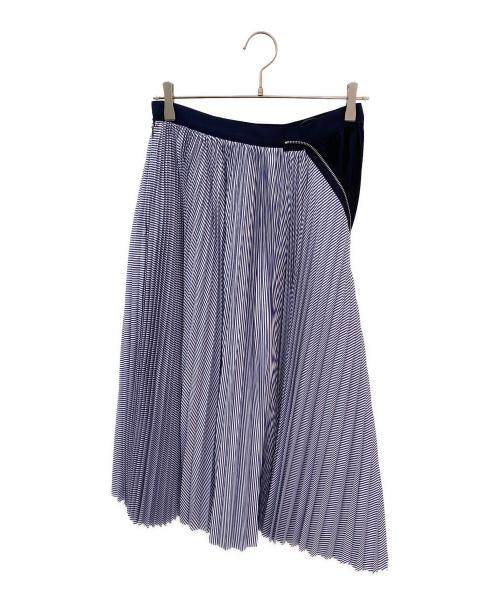 sacai（サカイ）sacai (サカイ) Cotton Poplin Zipper Skirt ネイビー サイズ:2の古着・服飾アイテム