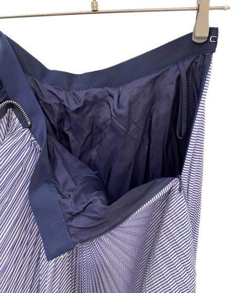 sacai（サカイ）sacai (サカイ) Cotton Poplin Zipper Skirt ネイビー サイズ:2の古着・服飾アイテム