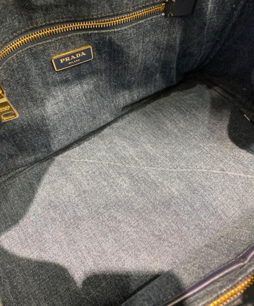 PRADA（プラダ）PRADA (プラダ) カナパ デニムトートバッグ ブルーの古着・服飾アイテム