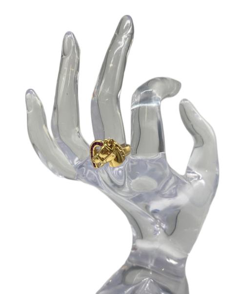 NO BRAND（ノーブランド）NO BRAND (ノーブランド) ホースモチーフ K18リング サイズ:12号の古着・服飾アイテム