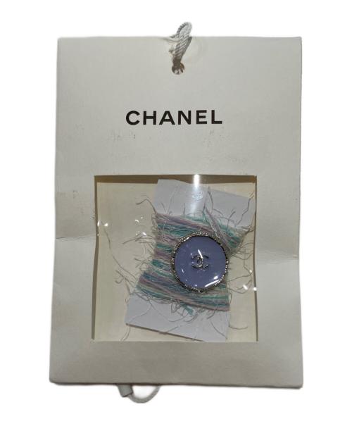 CHANEL（シャネル）CHANEL (シャネル) ココマークボタン カーディガン ライトブルー サイズ:42の古着・服飾アイテム