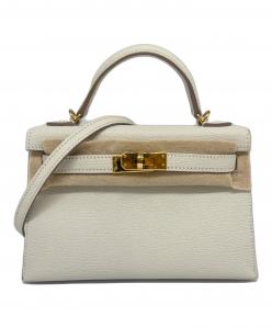 HERMES（エルメス）の古着「ミニケリー 2/ゴールド金具/シェブルミゾル/マッシュルーム/U刻印」