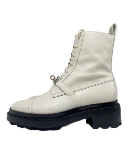 HERMES（エルメス）HERMES (エルメス) 《ファンク》ショートブーツ ホワイト サイズ:37 2/1の古着・服飾アイテム