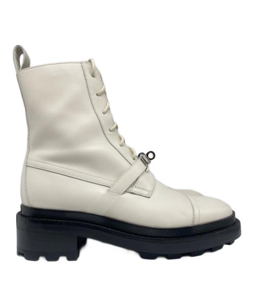 HERMES（エルメス）HERMES (エルメス) 《ファンク》ショートブーツ ホワイト サイズ:37 2/1の古着・服飾アイテム