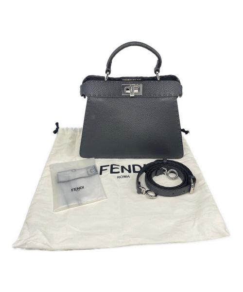 FENDI（フェンディ）FENDI (フェンディ) ピーカブー アイシーユー スモール グレー サイズ:スモール/SMALLの古着・服飾アイテム