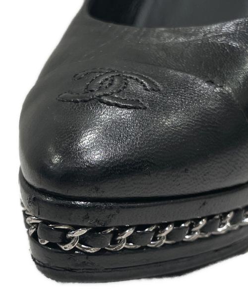 CHANEL（シャネル）CHANEL (シャネル) ココマークパンプス ブラック サイズ:36の古着・服飾アイテム