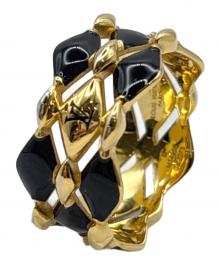 LOUIS VUITTON（ルイ ヴィトン）の古着「リング マルタージュ」｜ゴールド×ブラック