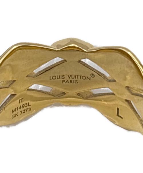 LOUIS VUITTON（ルイ ヴィトン）LOUIS VUITTON (ルイ ヴィトン) リング マルタージュ ゴールド×ブラック サイズ:Lの古着・服飾アイテム