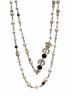 CHANEL（シャネル）の古着「パールストーン ロングネックレス」｜ゴールド×ホワイト