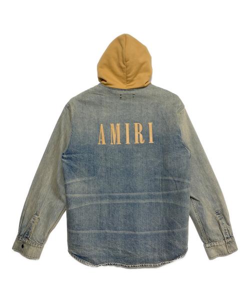 AMIRI（アミリ）AMIRI (アミリ) Denim hooded overshirt インディゴ サイズ:XXLの古着・服飾アイテム
