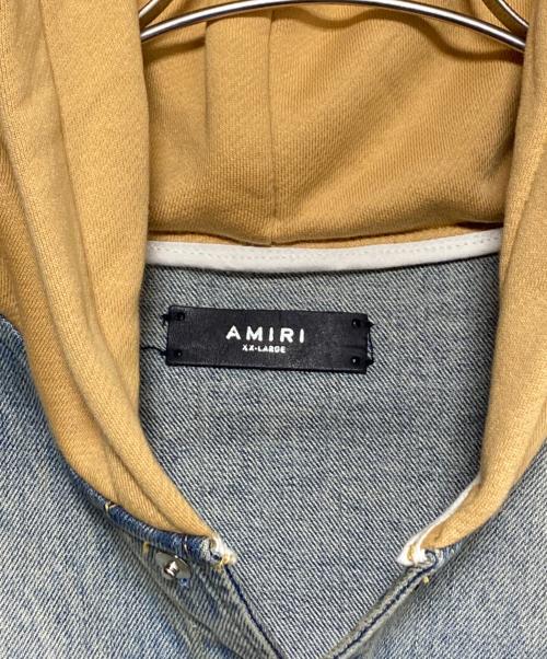 AMIRI（アミリ）AMIRI (アミリ) Denim hooded overshirt インディゴ サイズ:XXLの古着・服飾アイテム