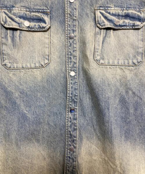 AMIRI（アミリ）AMIRI (アミリ) Denim hooded overshirt インディゴ サイズ:XXLの古着・服飾アイテム