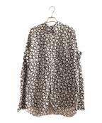 BLACK COMME des GARCONSブラックコムデギャルソン）の古着「チェッカーフラッグ長袖シャツ」｜ホワイト×ブラック