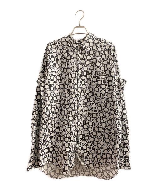 BLACK COMME des GARCONS（ブラックコムデギャルソン）BLACK COMME des GARCONS (ブラックコムデギャルソン) チェッカーフラッグ長袖シャツ ホワイト×ブラック サイズ:XLの古着・服飾アイテム