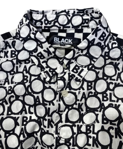BLACK COMME des GARCONS（ブラックコムデギャルソン）BLACK COMME des GARCONS (ブラックコムデギャルソン) チェッカーフラッグ長袖シャツ ホワイト×ブラック サイズ:XLの古着・服飾アイテム