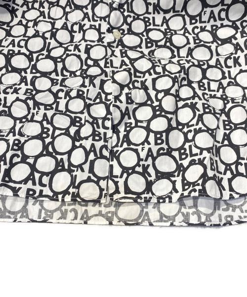 BLACK COMME des GARCONS（ブラックコムデギャルソン）BLACK COMME des GARCONS (ブラックコムデギャルソン) チェッカーフラッグ長袖シャツ ホワイト×ブラック サイズ:XLの古着・服飾アイテム