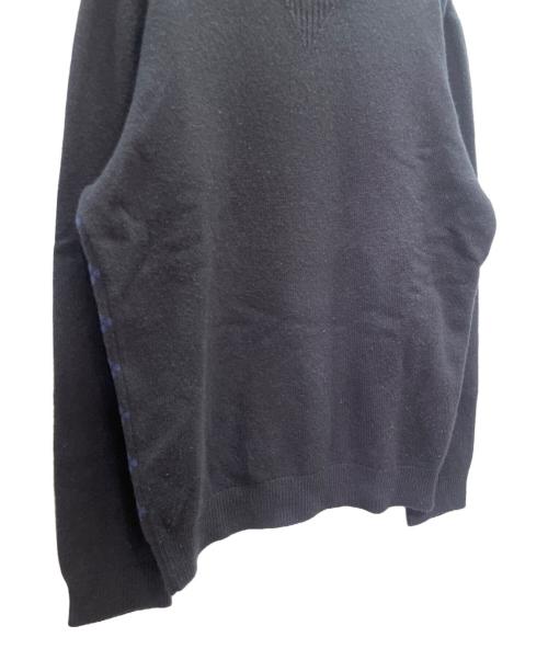 LOUIS VUITTON（ルイ ヴィトン）LOUIS VUITTON (ルイ ヴィトン) ハーフアンドハーフモノグラムニットセーター ブラック サイズ:XLの古着・服飾アイテム