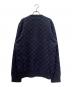 LOUIS VUITTON (ルイ ヴィトン) ハーフアンドハーフモノグラムニットセーター ブラック サイズ:XL：100000円