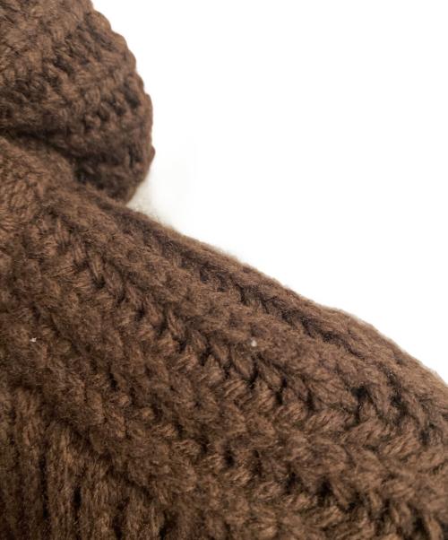 sacai（サカイ）sacai (サカイ) CarHartt (カーハート) 25AW Carhartt WIP Duck x Wool Knit Blouson ブラウン サイズ:4の古着・服飾アイテム